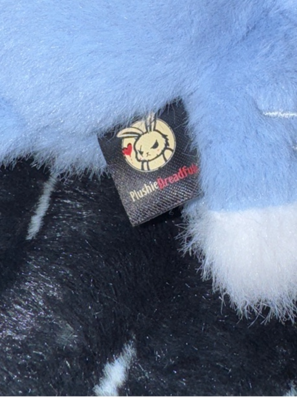 Depression Rabbit Plush Keychain - Picture 2 of 4
